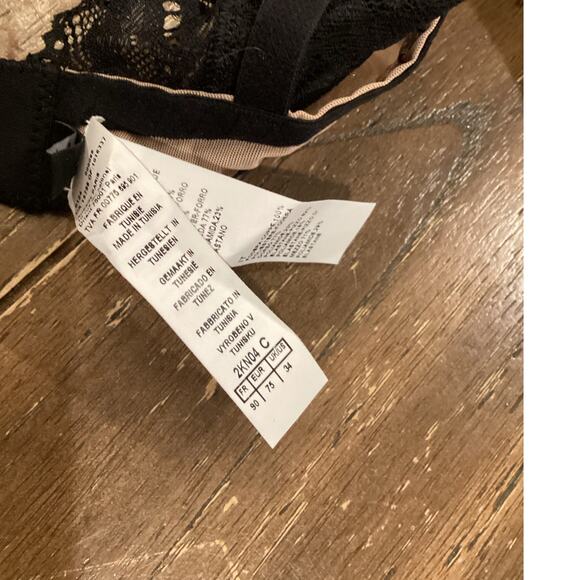 aubade rosessence moulded half cup bra 2kN04 size C34   34C MSRP $164 - Picture 5 of 6